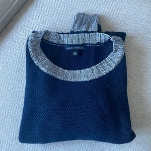 Banana Republic sweater navy with silver metallic trim, XS